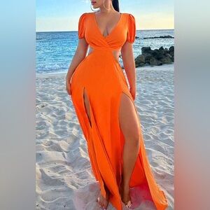 Orange Maxi Dress